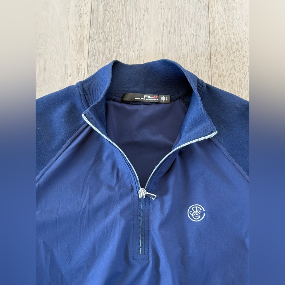 RLX Navy Blue 1/4 Zip-Up Jacket SFGC Logo Men’s Small